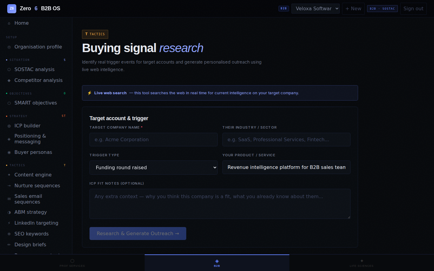 Buying Signal Research — AI-assisted account intelligence